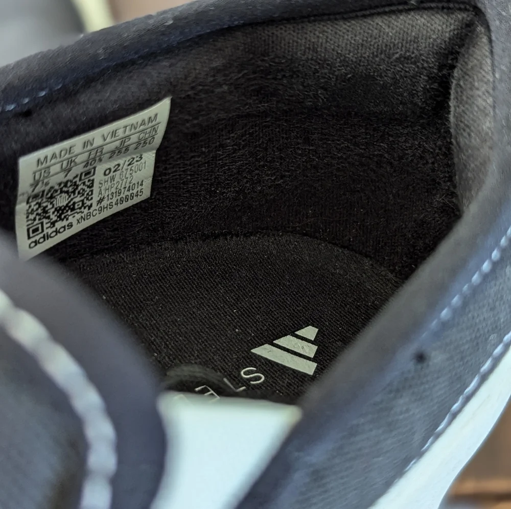 Stella McCartney × Adidas Slip On Black Canvas Trainers Women's 7.5 - Picture 7 of 7